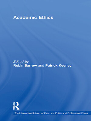 cover image of Academic Ethics